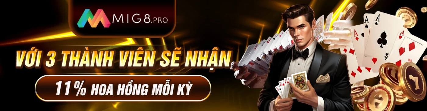 với 3 thành viên sẽ nhận được 11 hoa hồng mỗi kỳ